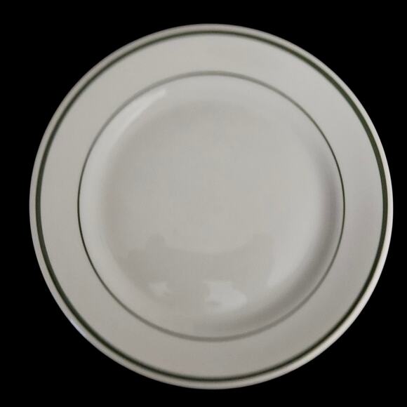 Shenango China Green Band Dinner Plate Vintage Restaurant Ware USA - Picture 2 of 4